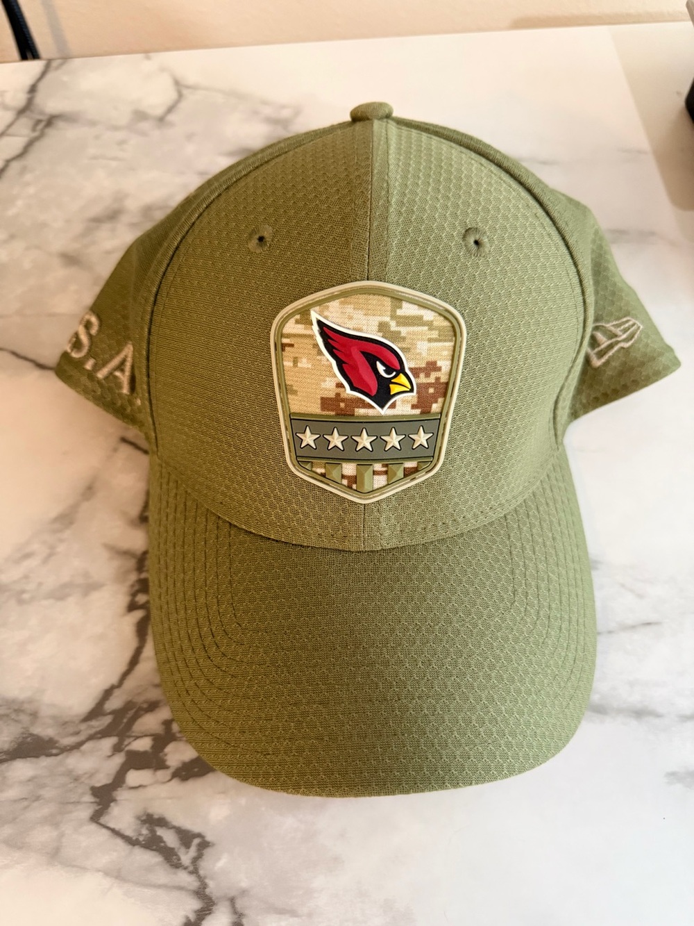 New Era Arizona Cardinals Olive Green Military Hat